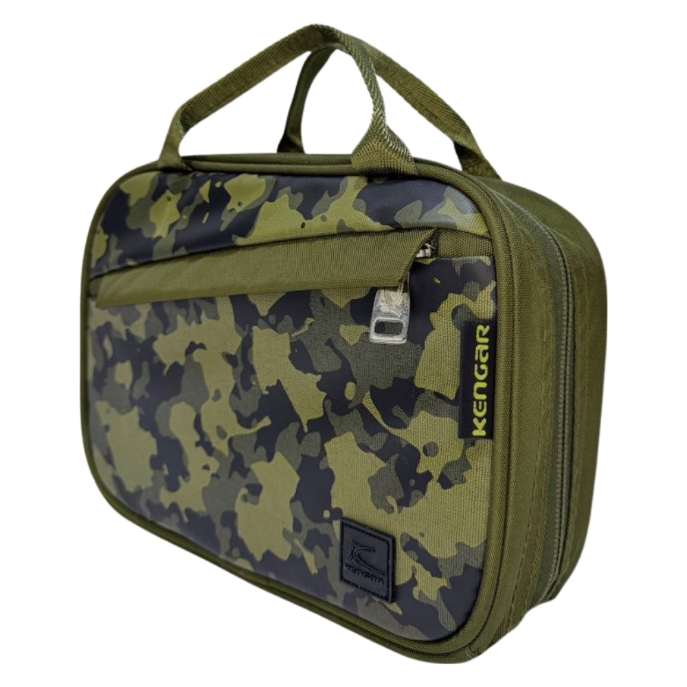 CARTUCHERA ORGANIZADORA XL KENGAR RANGER VERDE MILITAR - 4