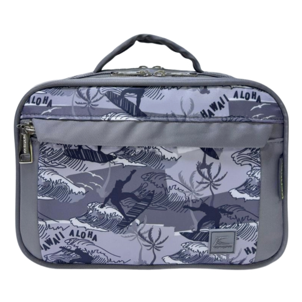 CARTUCHERA ORGANIZADORA PENCIL KENGAR - PLOMO PLATA ESTAMPADO - 2