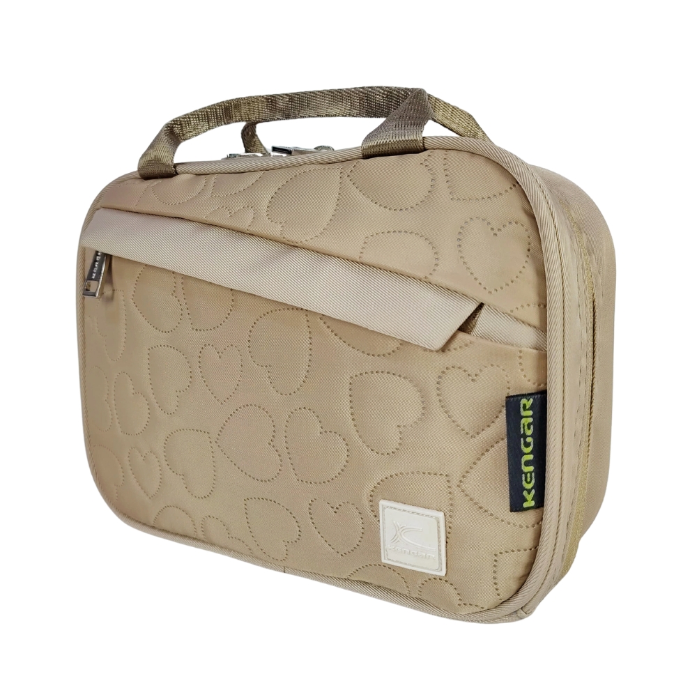 CARTUCHERA ORGANIZADORA XL KENGAR BEIGE - 4