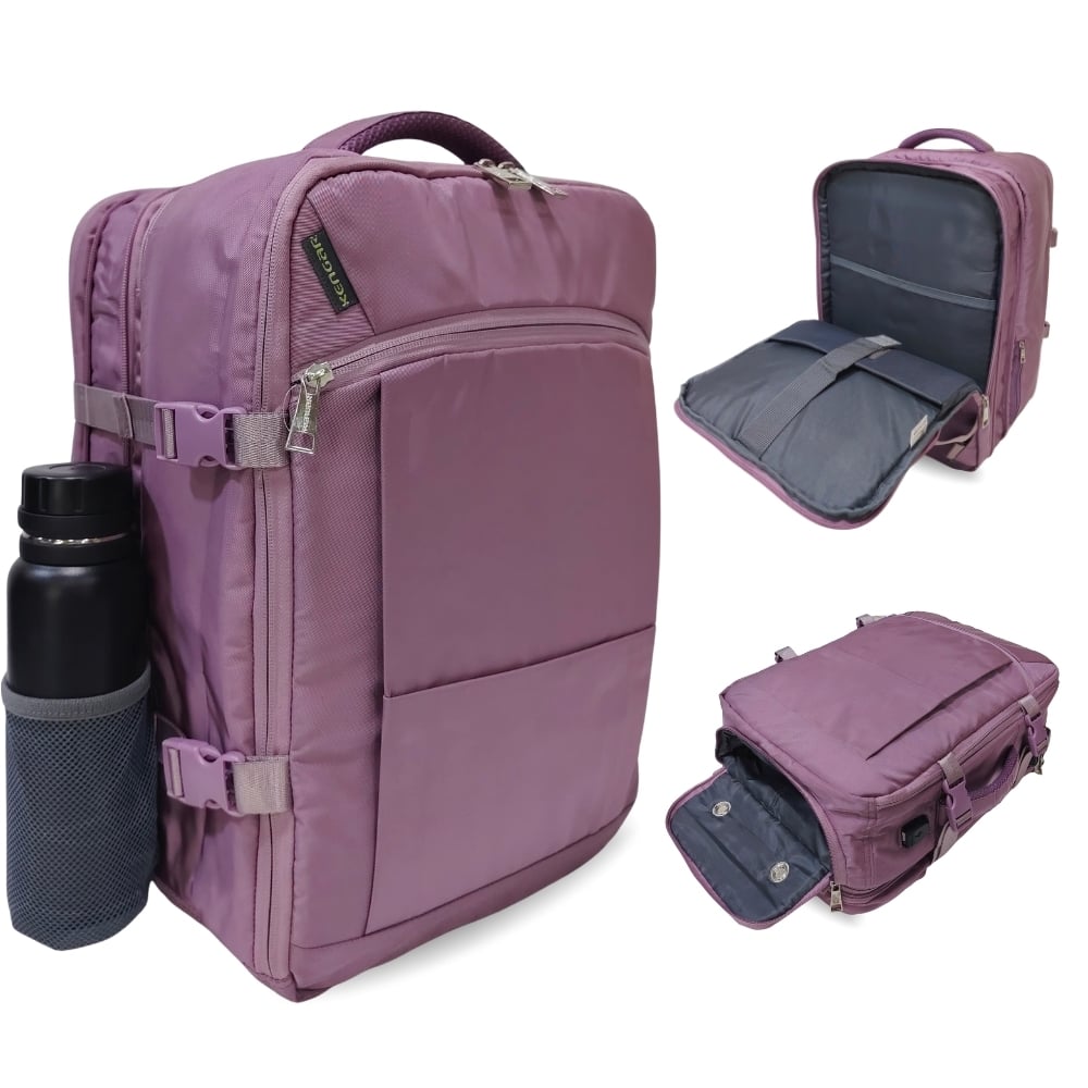 MOCHILA VIAJERA TRENDY KENGAR - ACEITUNA - 1