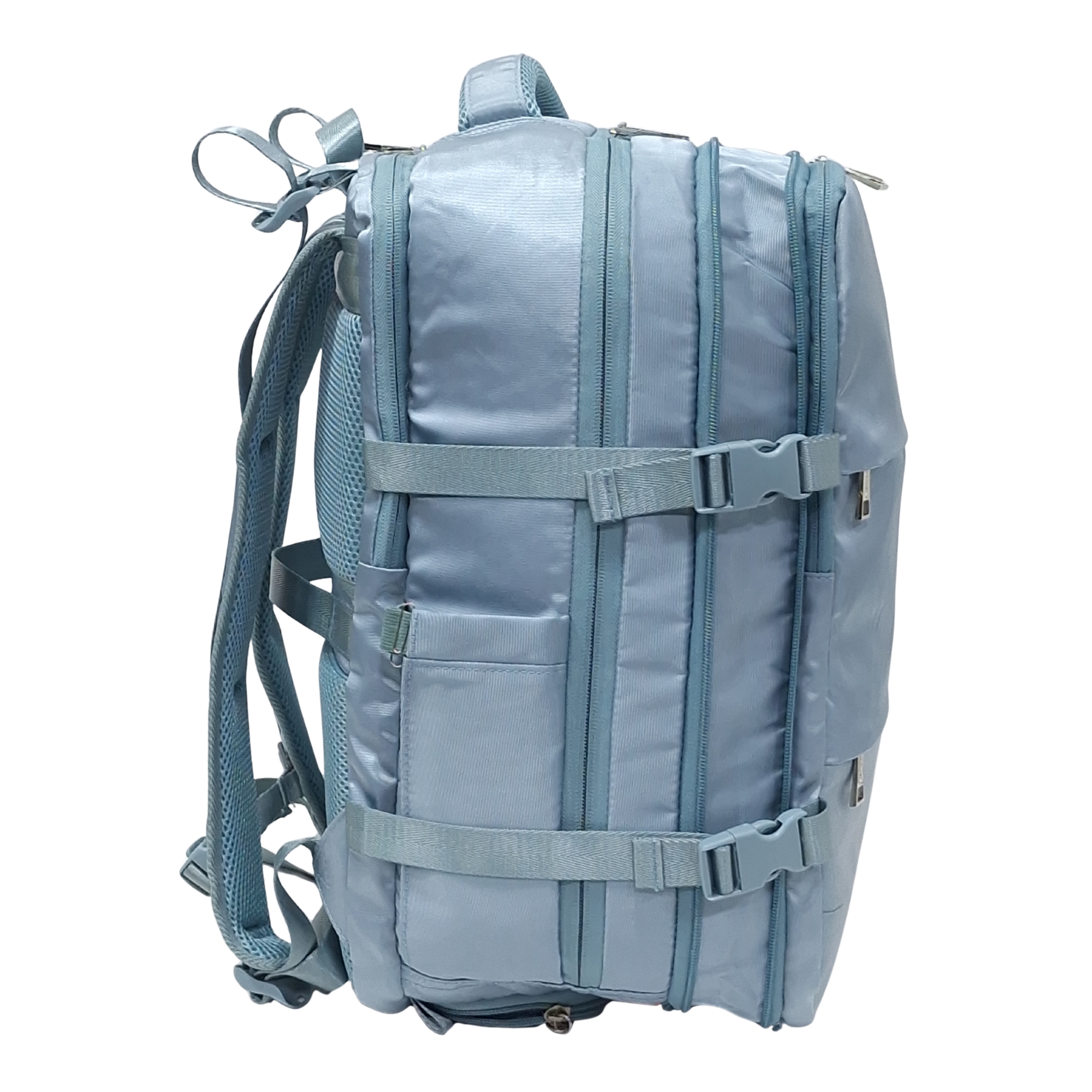 MOCHILA VIAJERA VERDE CEMENTO + LONCHERA MAGIC UVA DE REGALO - 4