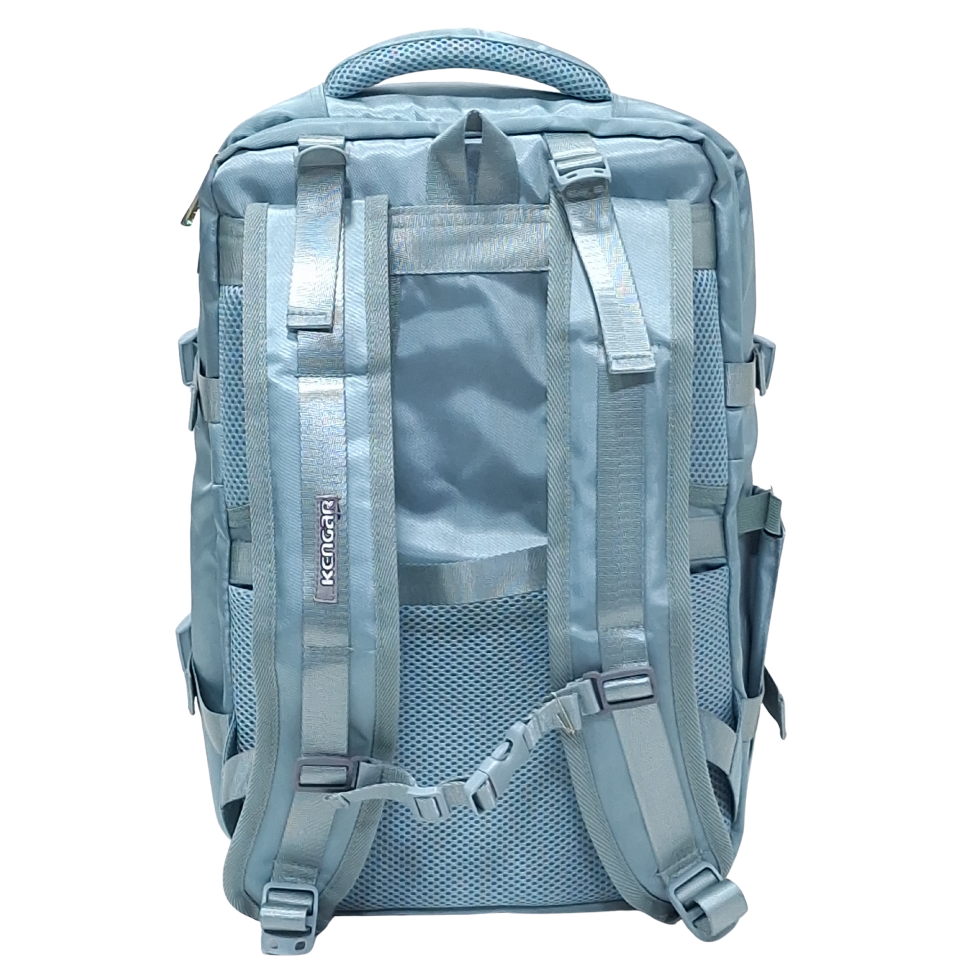 MOCHILA VIAJERA VERDE CEMENTO + LONCHERA MAGIC UVA DE REGALO - 5