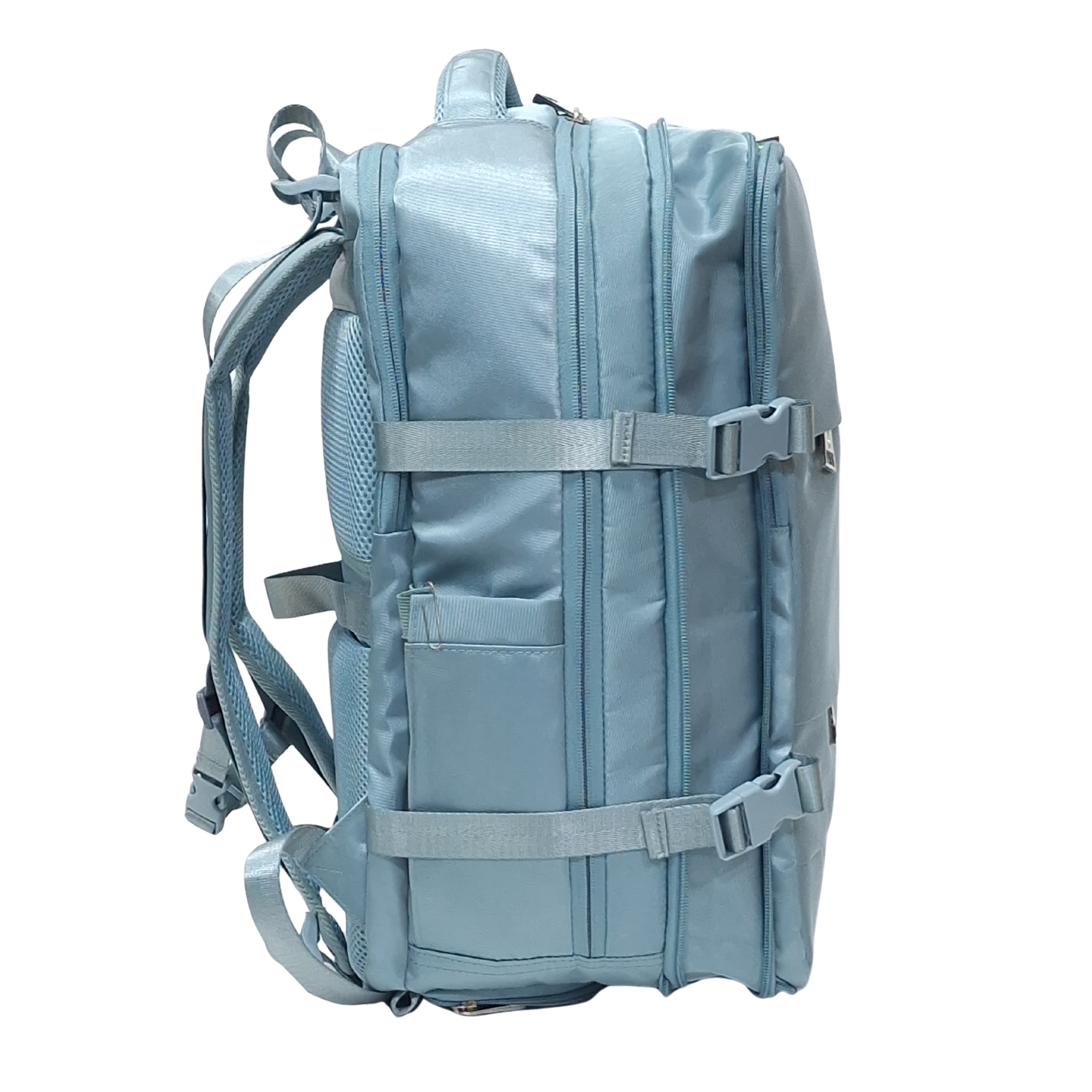 MOCHILA VIAJERA VERDE PASTEL + LONCHERA MAGIC MORADO DE REGALO - 4
