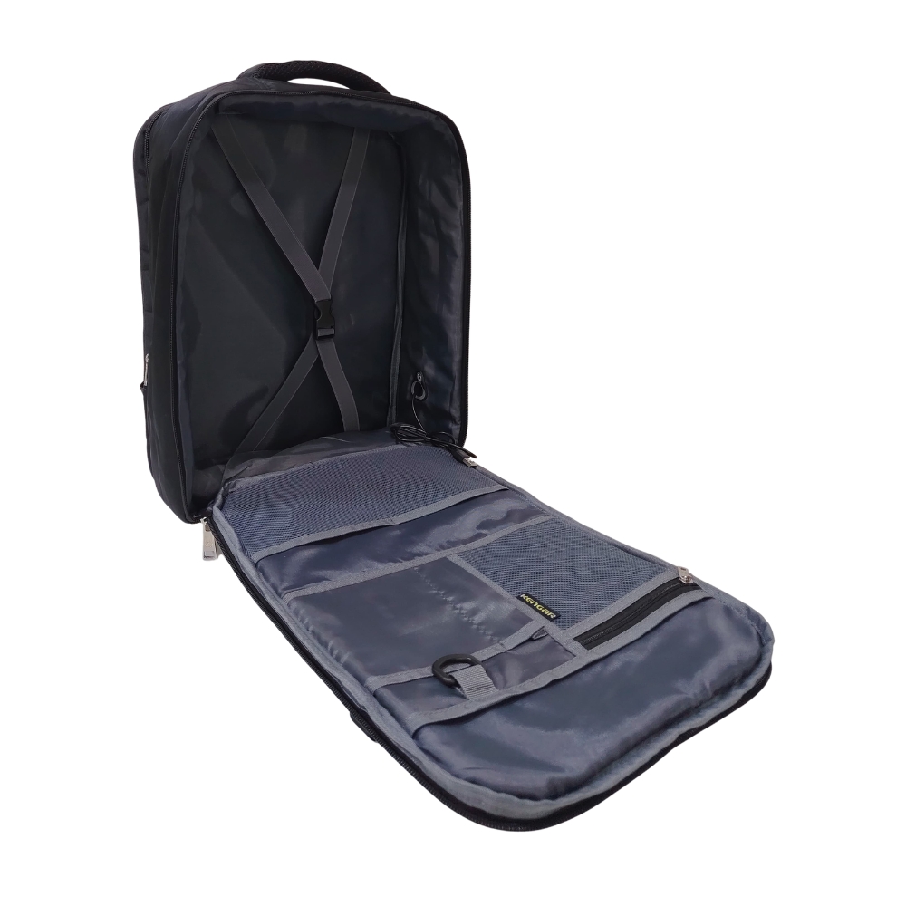 MOCHILA VIAJERA TRENDY KENGAR - NEGRO - 6