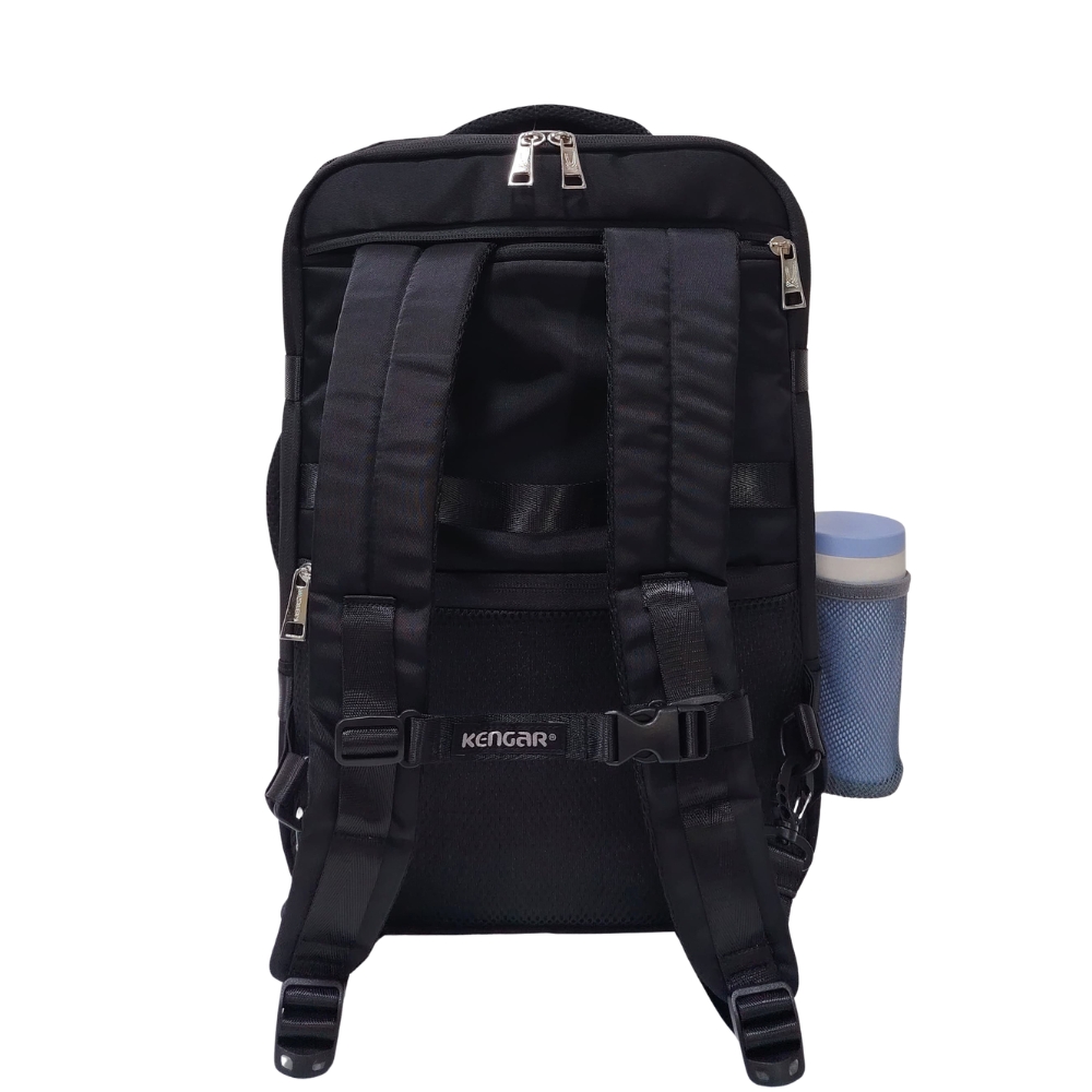 MOCHILA VIAJERA TRENDY KENGAR - NEGRO - 7