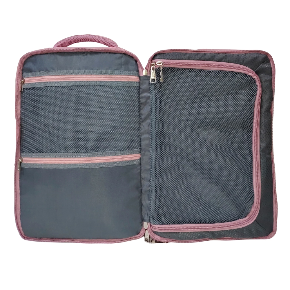 MOCHILA VIAJERA TRENDY KENGAR - PALO ROSA - 3