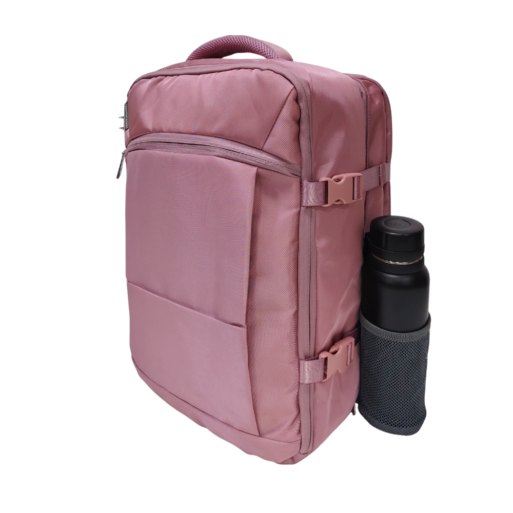 MOCHILA VIAJERA TRENDY KENGAR - PALO ROSA - 4