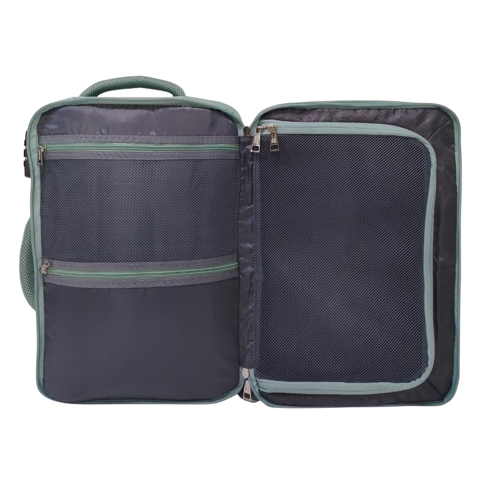 MOCHILA VIAJERA TRENDY KENGAR - VERDE AGUA - 3