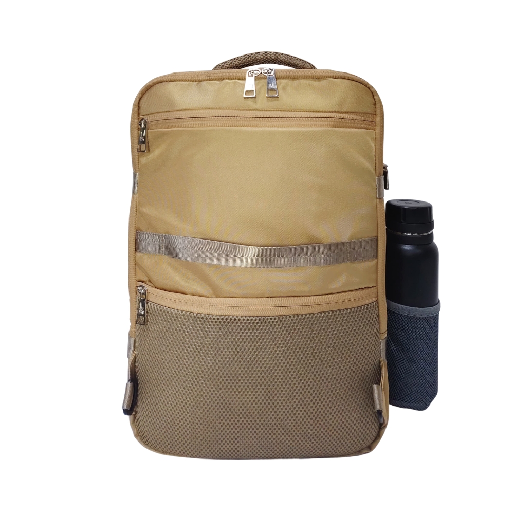 MOCHILA VIAJERA TRENDY KENGAR - BEIGE - 8