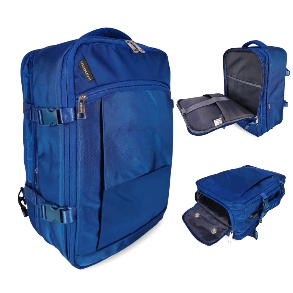 MOCHILA VIAJERA TRENDY KENGAR - ACERO - 1
