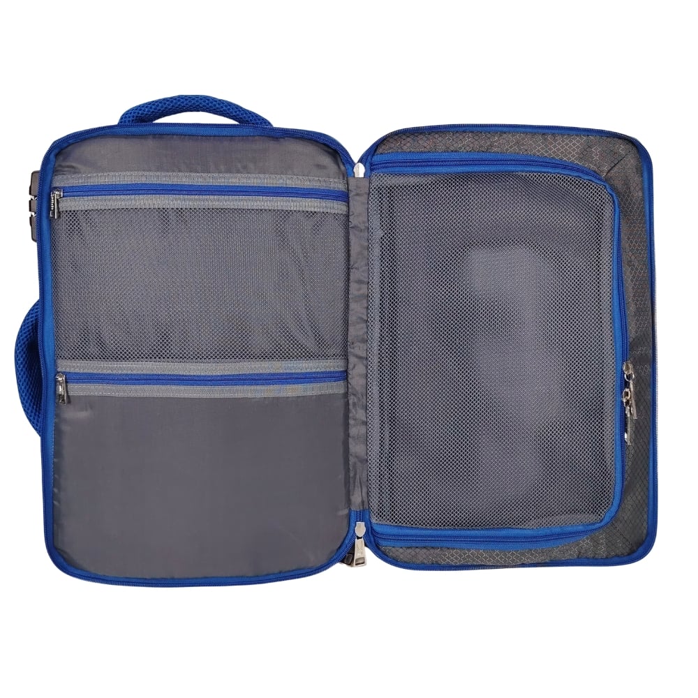 MOCHILA VIAJERA TRENDY KENGAR - ACERO - 3