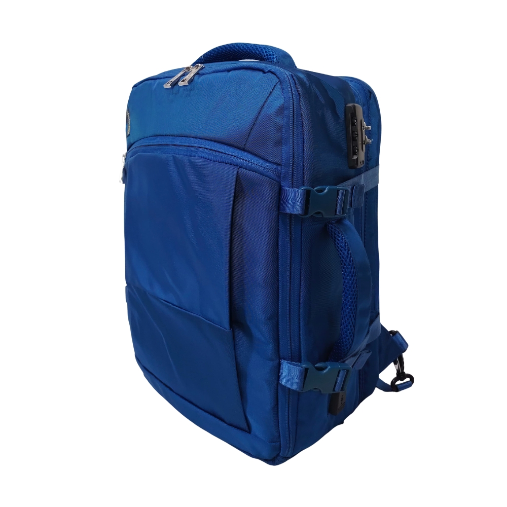 MOCHILA VIAJERA TRENDY KENGAR - ACERO - 4
