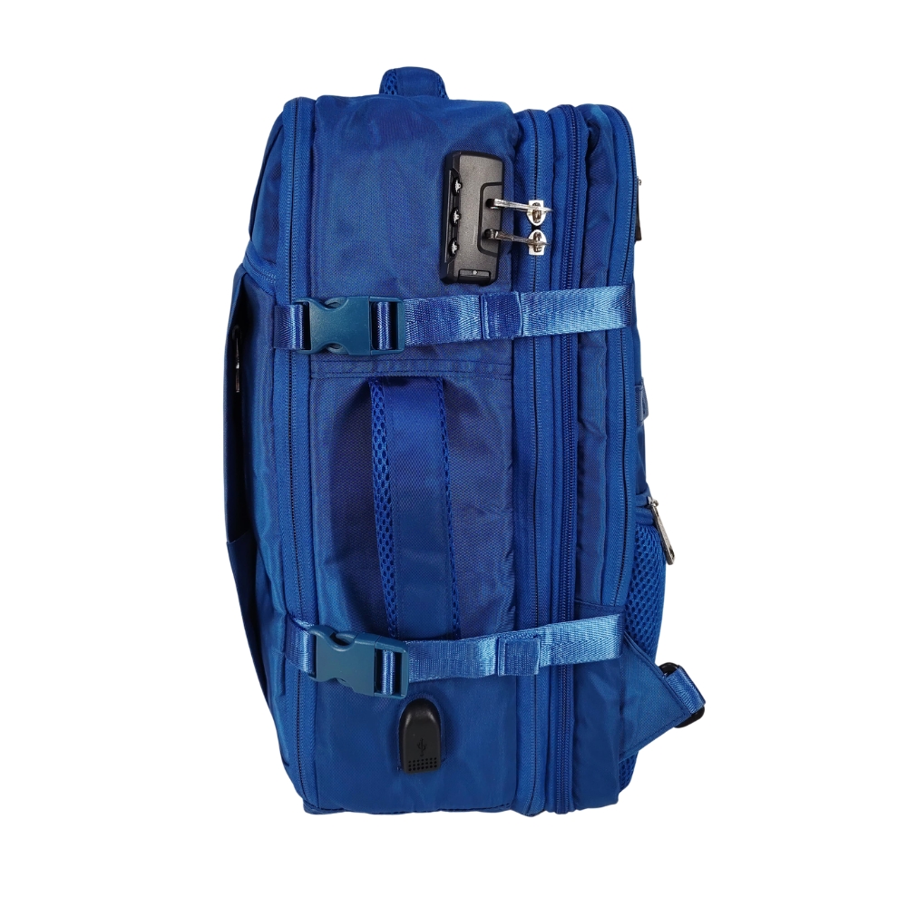 MOCHILA VIAJERA TRENDY KENGAR - ACERO - 5