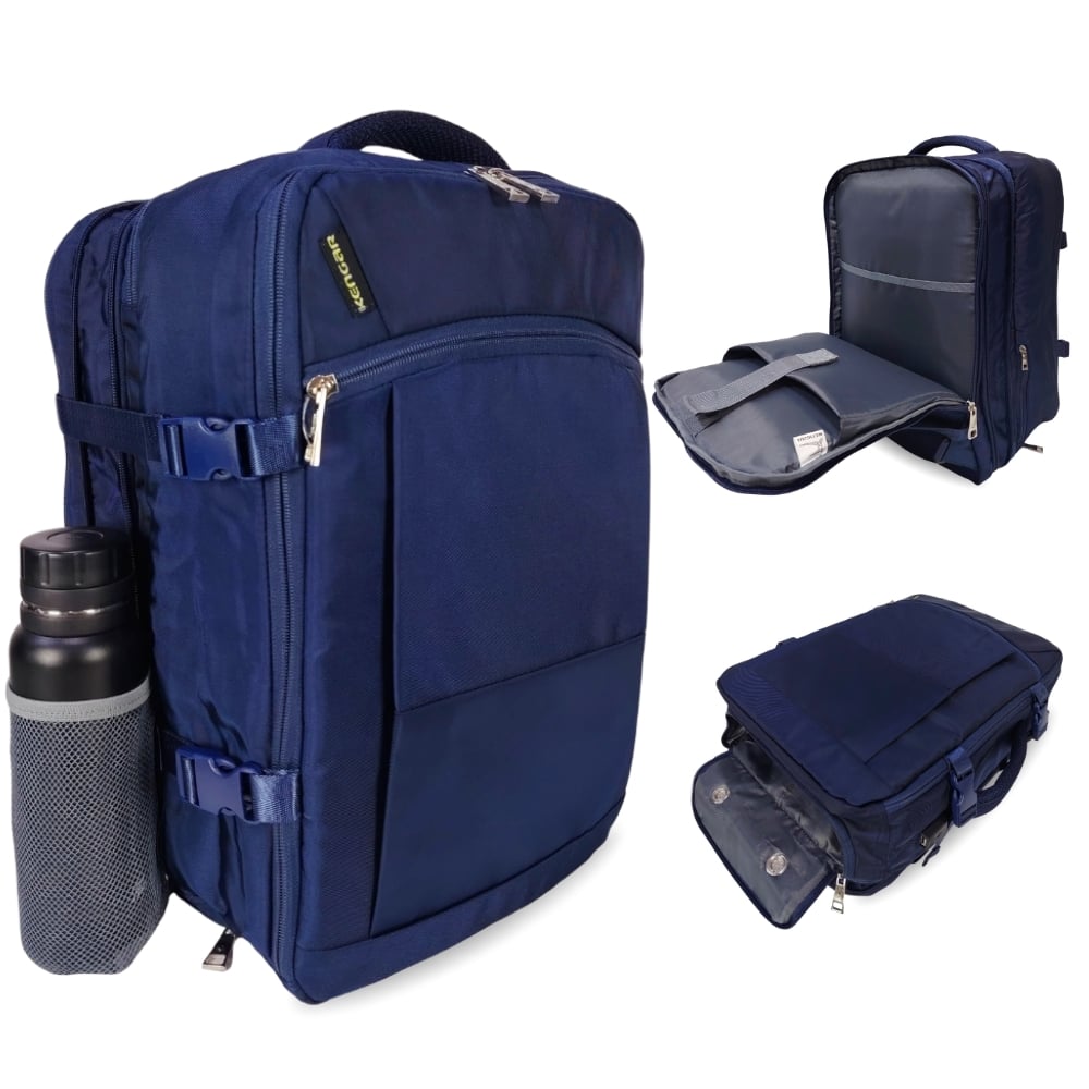 MOCHILA VIAJERA TRENDY KENGAR - AZUL - 1