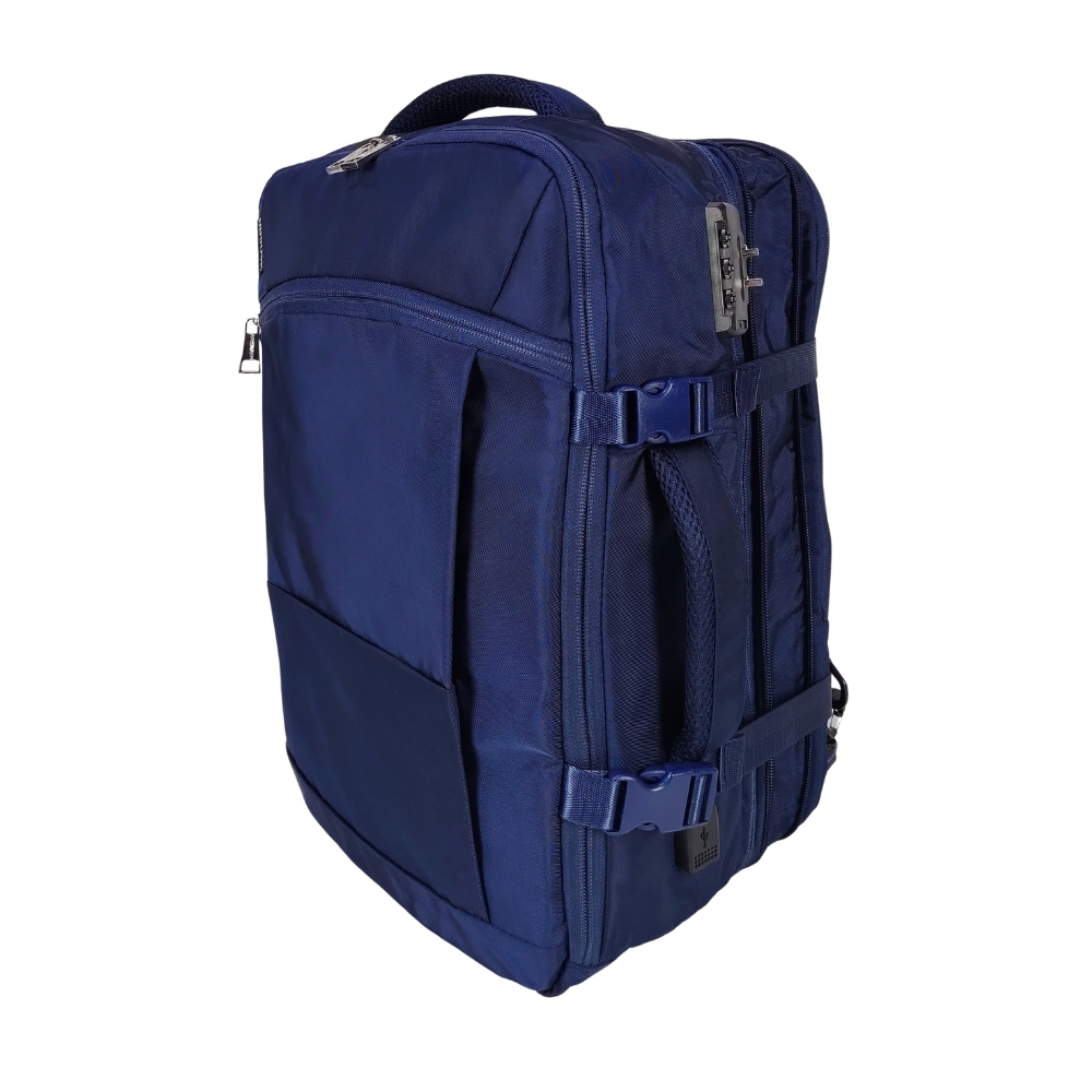 MOCHILA VIAJERA TRENDY KENGAR - AZUL - 4