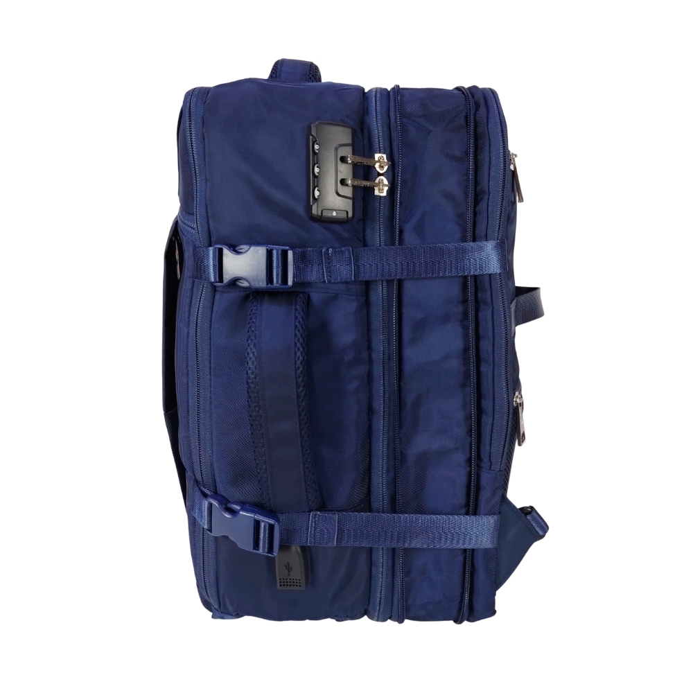 MOCHILA VIAJERA TRENDY KENGAR - AZUL - 5