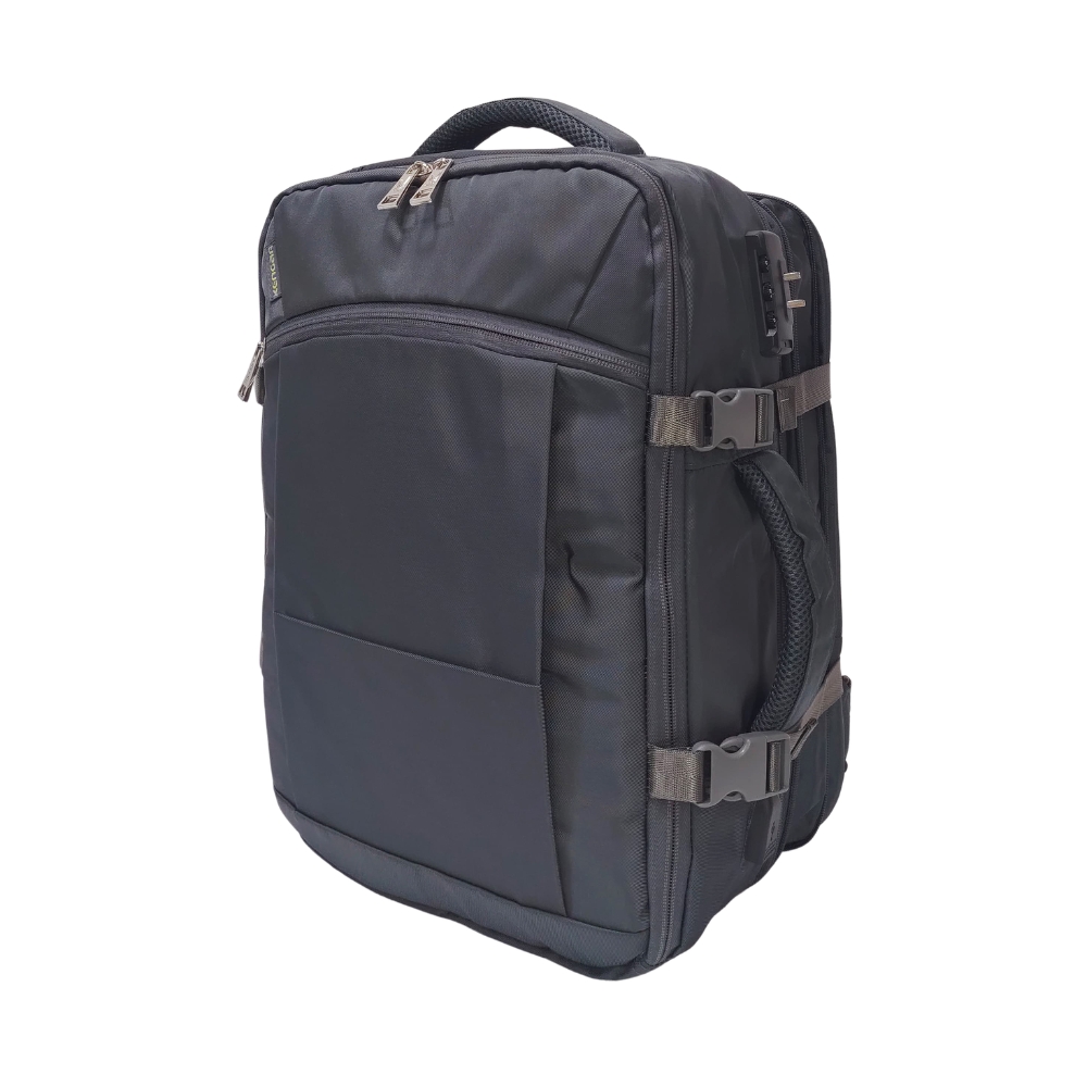 MOCHILA VIAJERA TRENDY KENGAR - PLOMO - 4