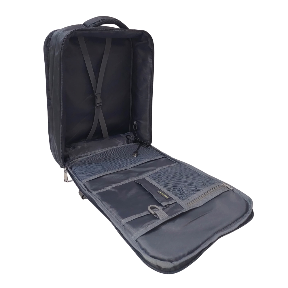 MOCHILA VIAJERA TRENDY KENGAR - PLOMO - 6