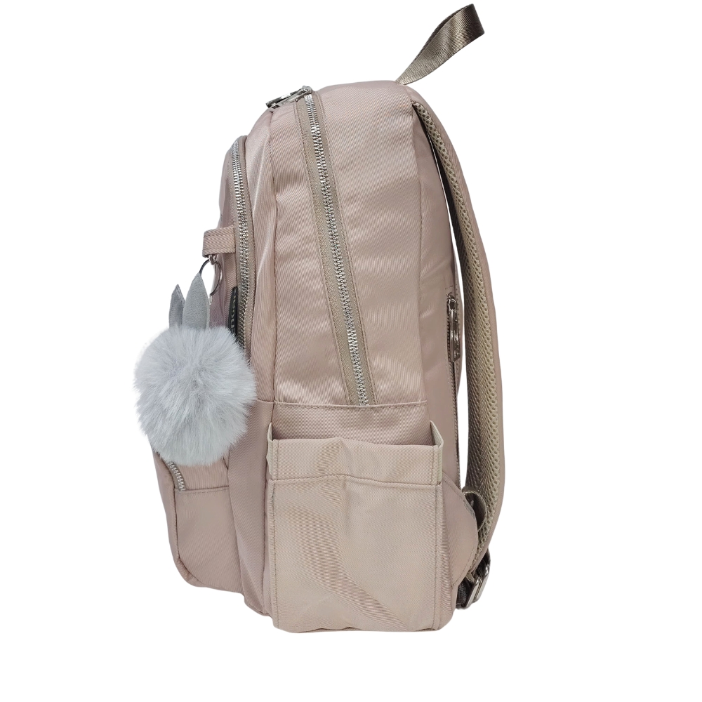 MOCHILA MODELO PRINT A4 KENGAR - BEIGE - 4