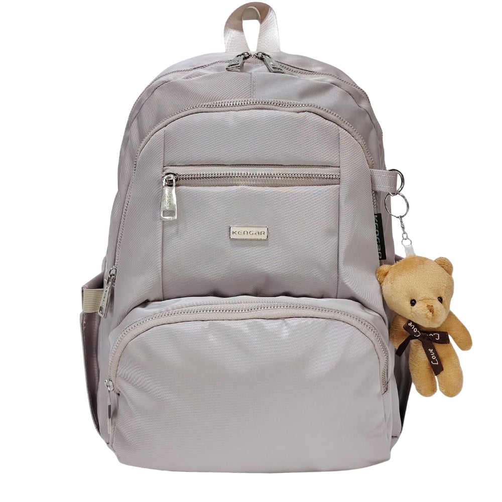 MOCHILA MODELO PRINT A4 KENGAR - ARENA PASTEL - 1