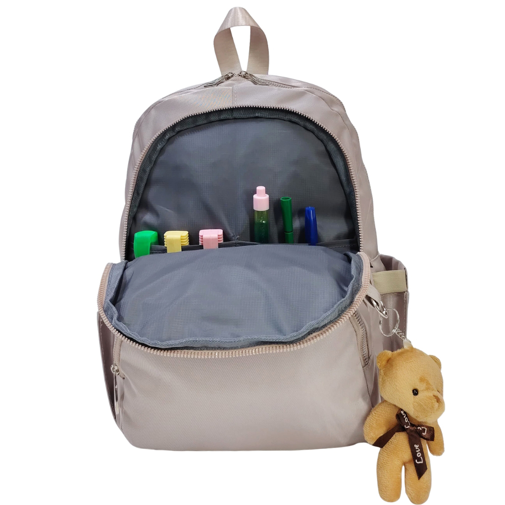 MOCHILA MODELO PRINT A4 KENGAR - ARENA PASTEL - 2