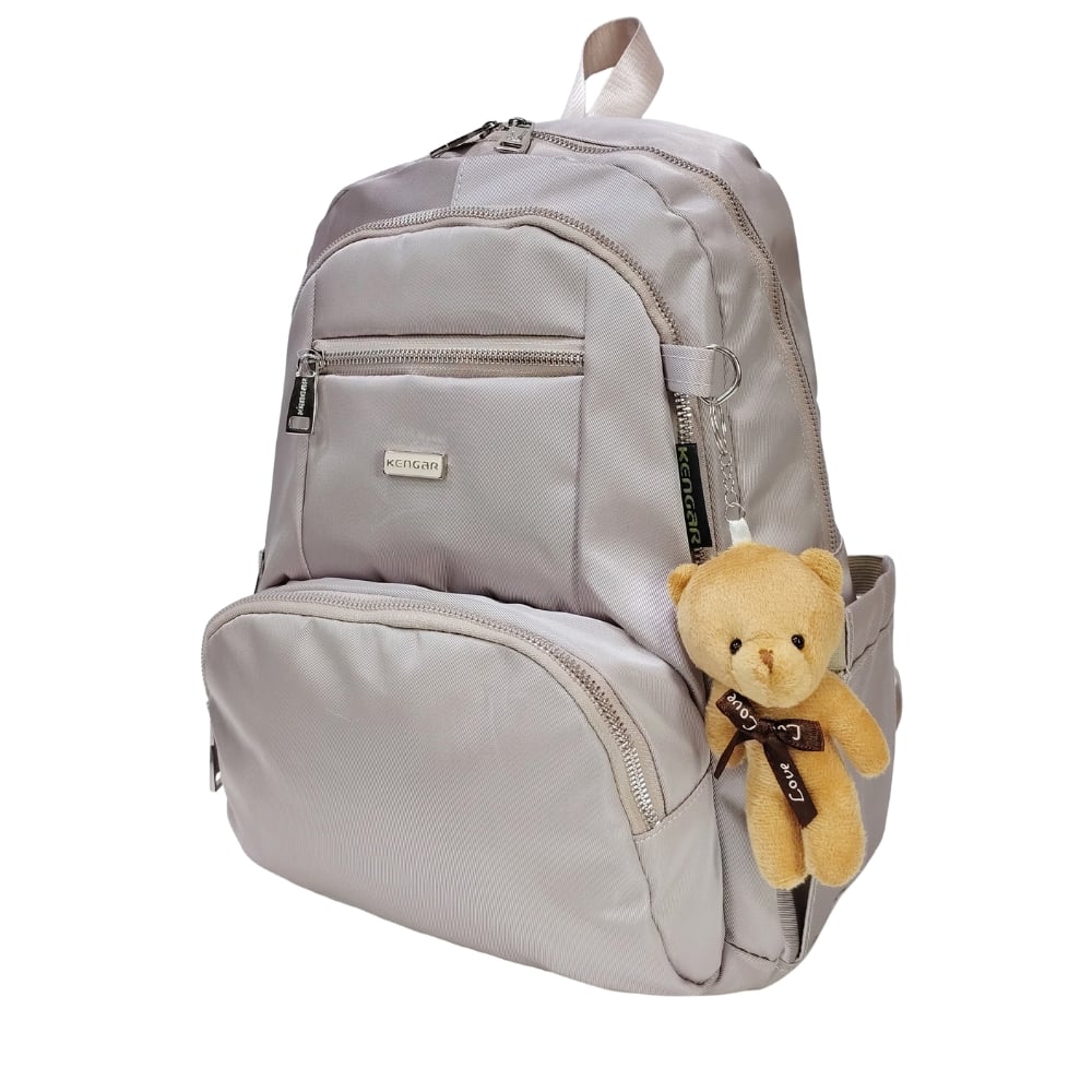 MOCHILA MODELO PRINT A4 KENGAR - ARENA PASTEL - 3