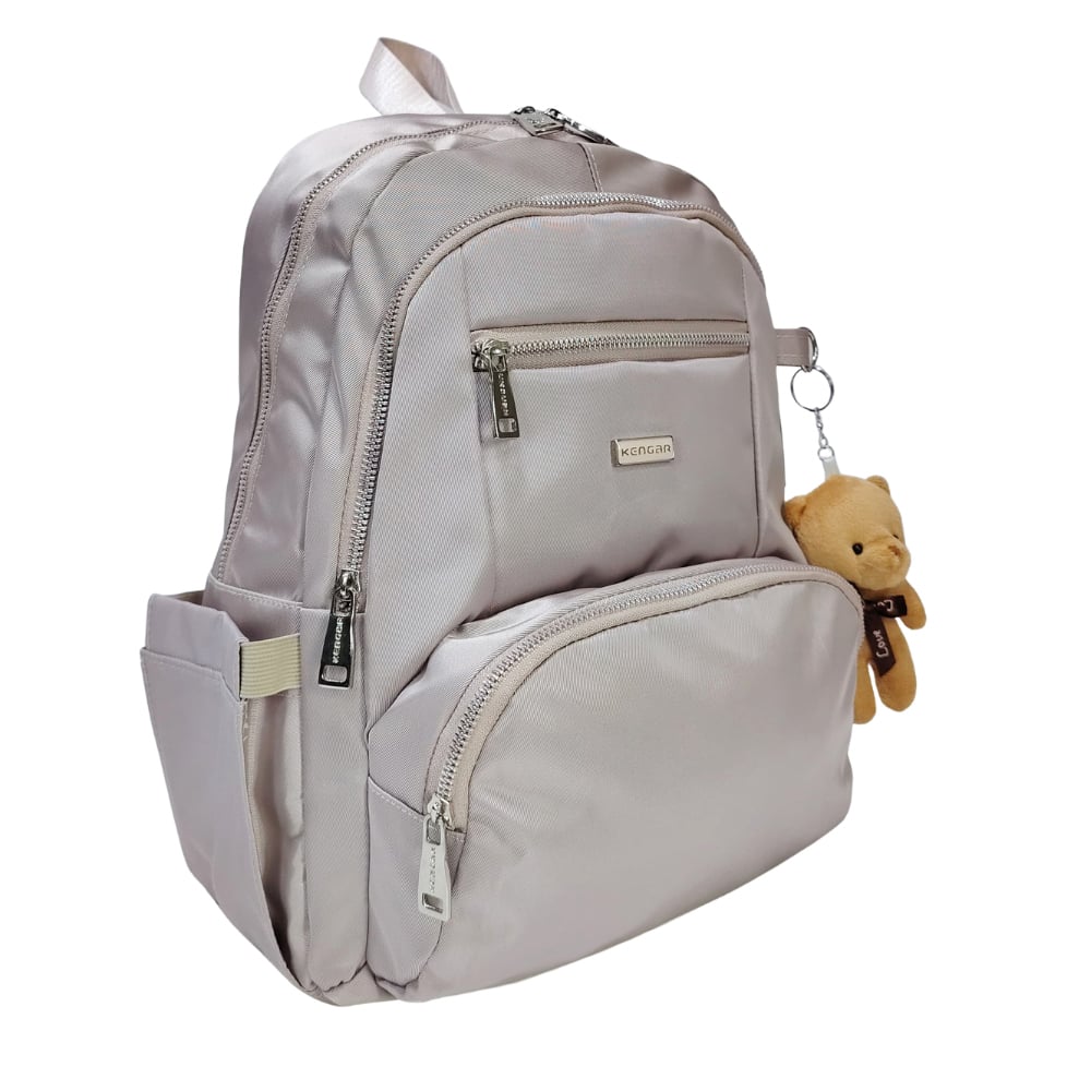 MOCHILA MODELO PRINT A4 KENGAR - ARENA PASTEL - 5