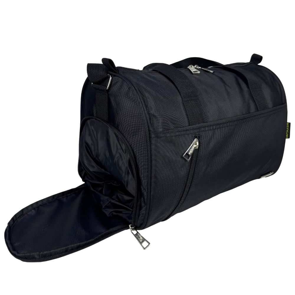 MALETÍN DEPORTIVO CON ZAPATERA N.2 KENGAR - NEGRO - 4