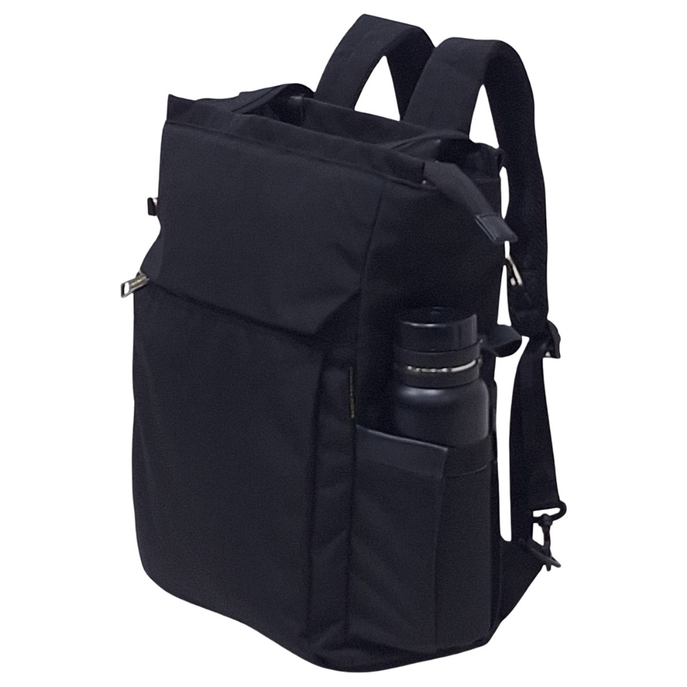 BOLSO MOCHILA VIAJERA MODELO RENATA - NEGRO - 1