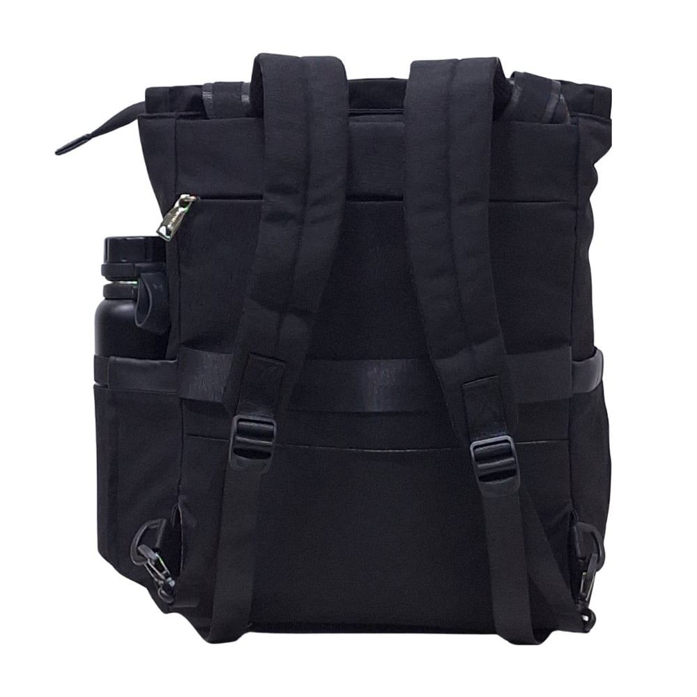 BOLSO MOCHILA VIAJERA MODELO RENATA - NEGRO - 4