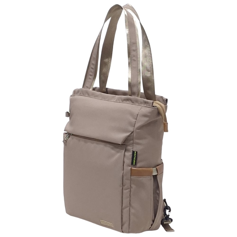 BOLSO MOCHILA VIAJERA MODELO RENATA - ARENA - 3