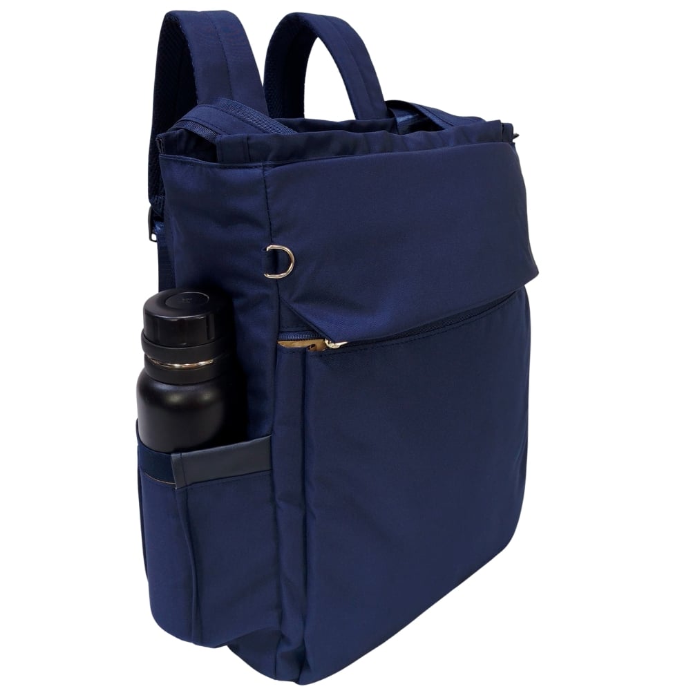 BOLSO MOCHILA VIAJERA MODELO RENATA - AZUL - 1