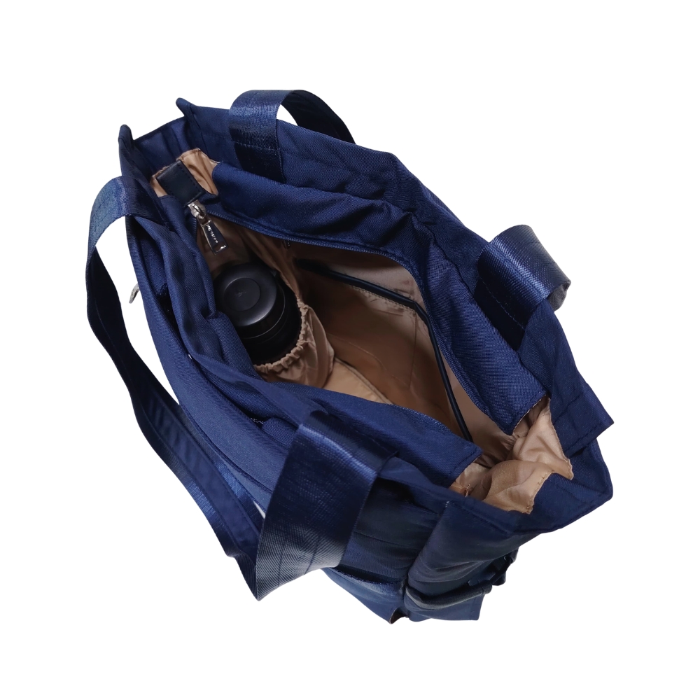BOLSO MOCHILA VIAJERA MODELO RENATA - AZUL - 8