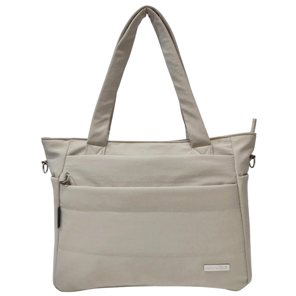 BOLSO VALENTINA KENGAR - CREMA CLARO - 1