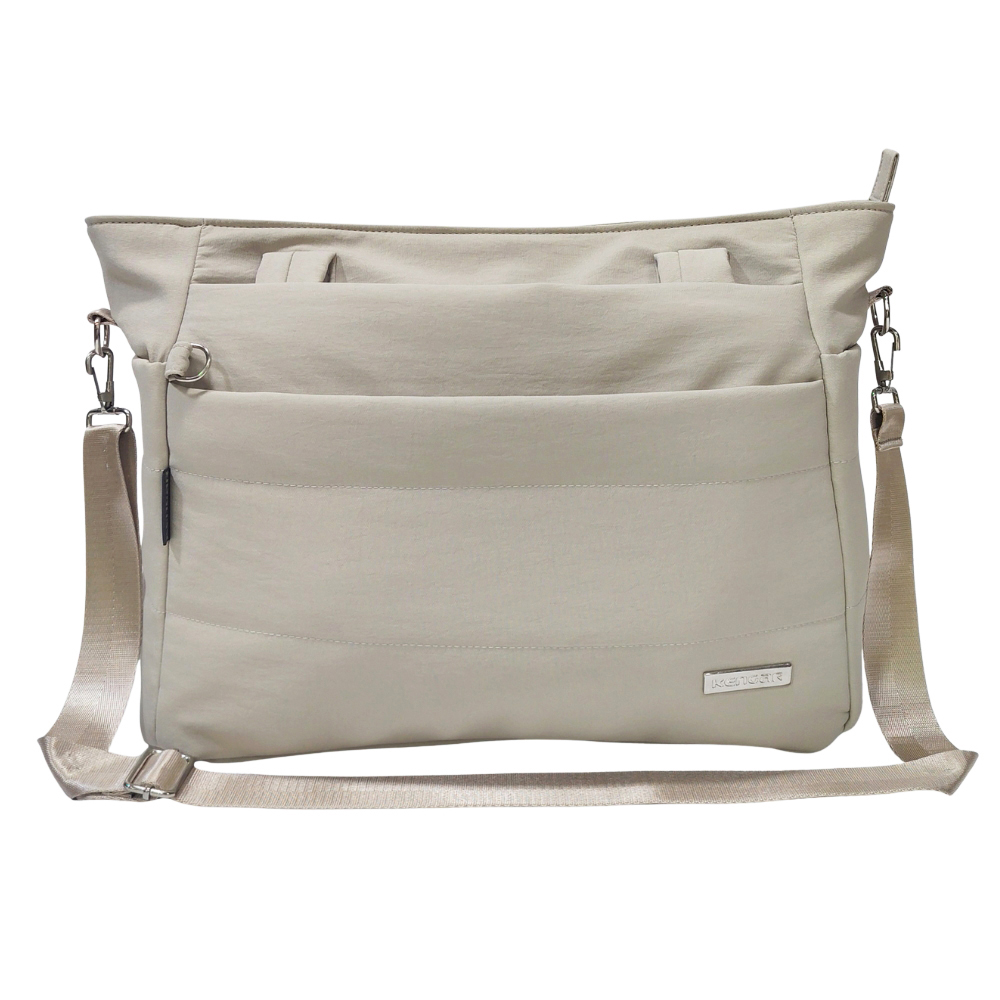 BOLSO VALENTINA KENGAR - CREMA CLARO - 3