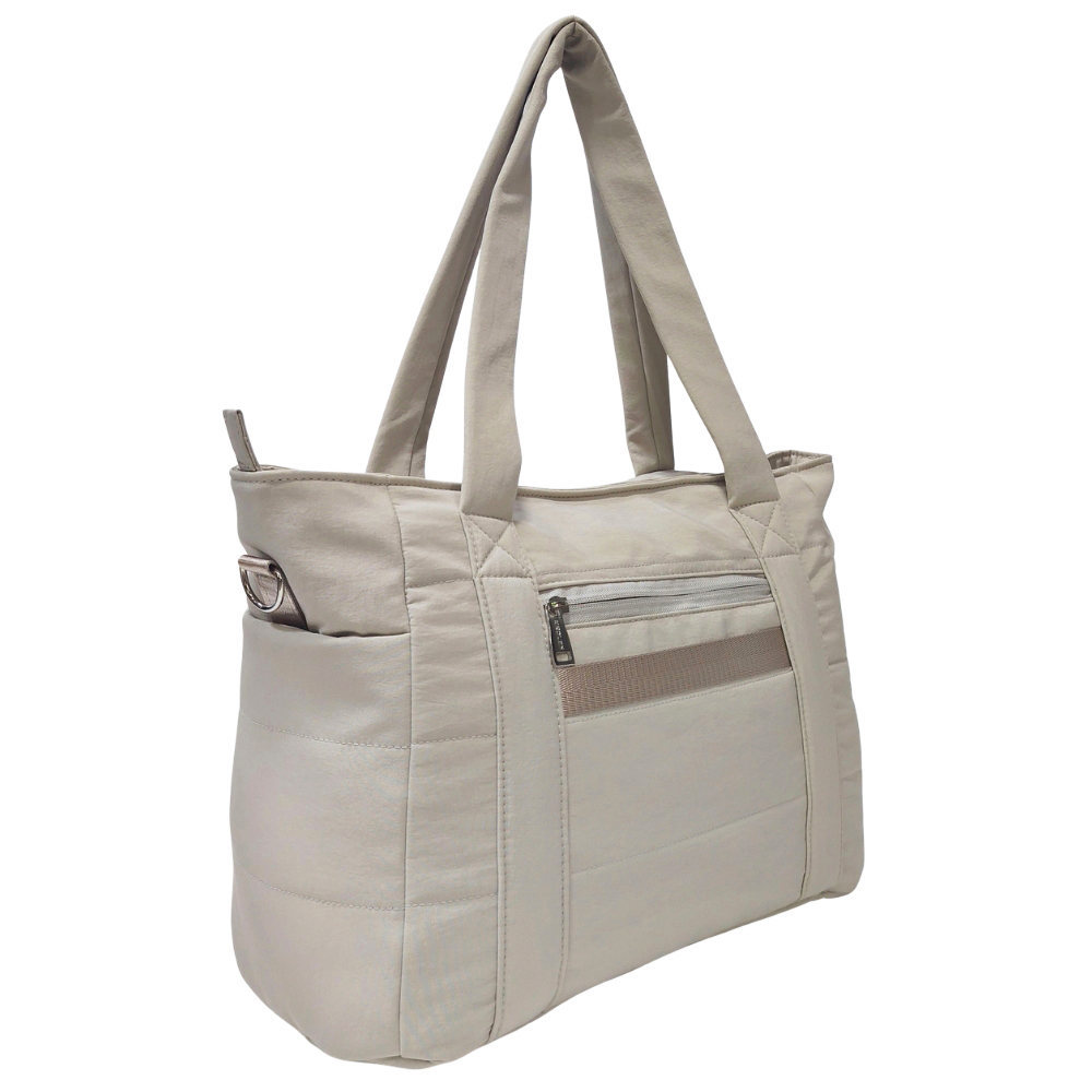 BOLSO VALENTINA KENGAR - CREMA CLARO - 5