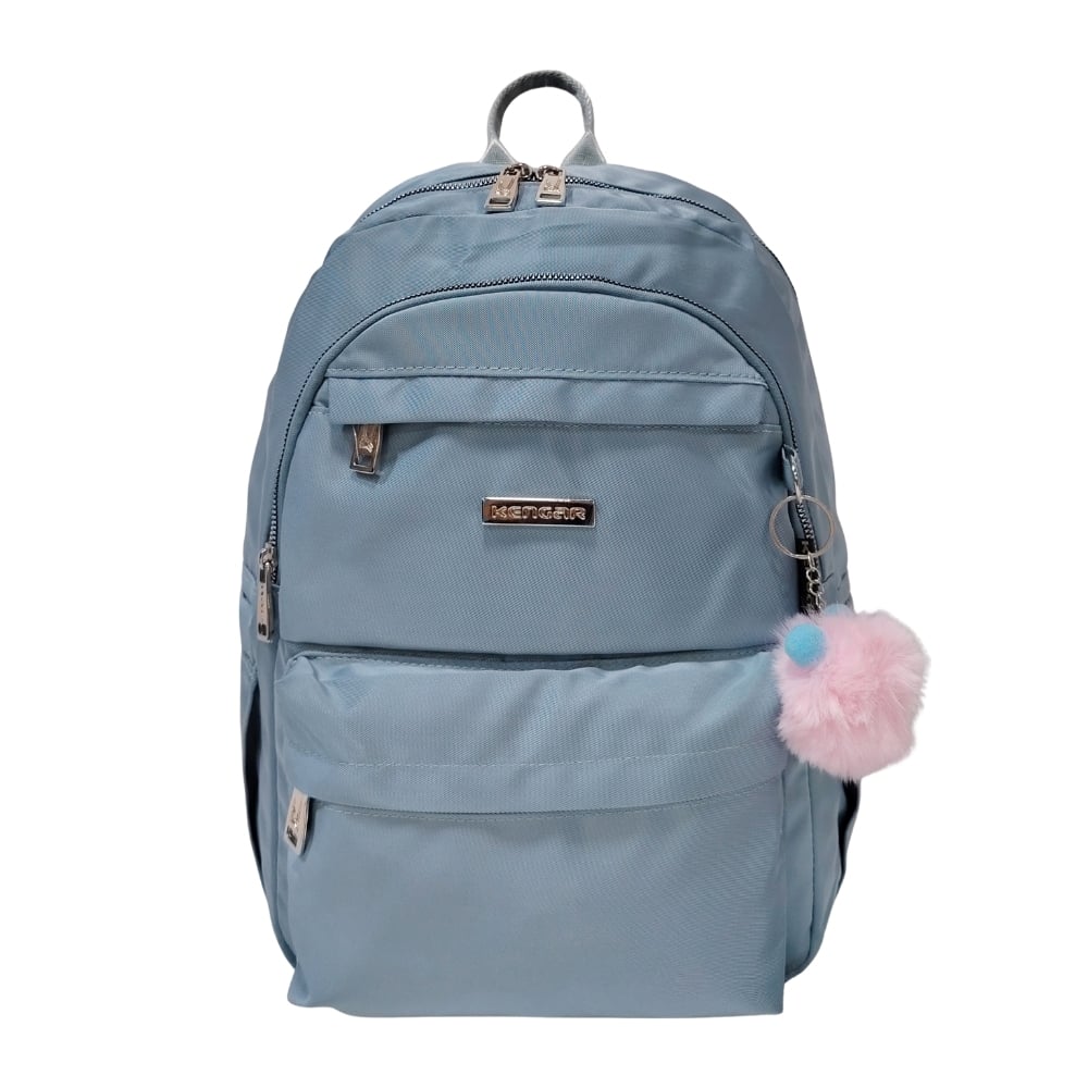 MOCHILA MODELO ALONDRA KENGAR - VERDE CEMENTO - 1