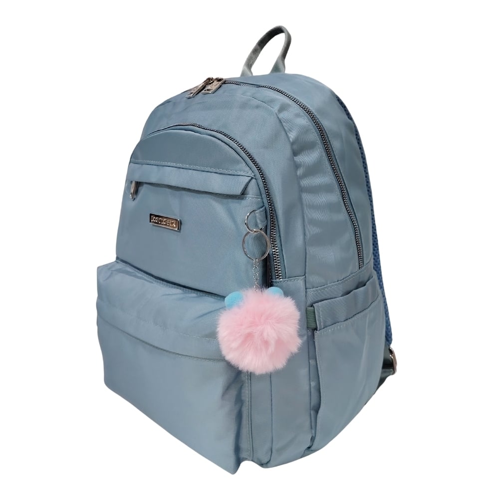 MOCHILA MODELO ALONDRA KENGAR - VERDE CEMENTO - 3