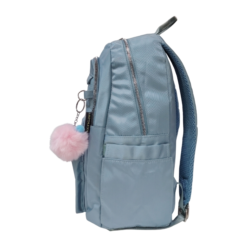 MOCHILA MODELO ALONDRA KENGAR - VERDE CEMENTO - 4