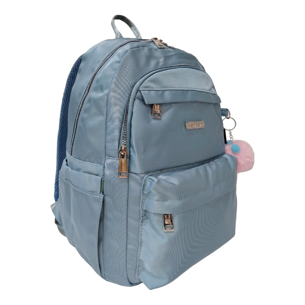 MOCHILA MODELO ALONDRA KENGAR - VERDE CEMENTO - 5