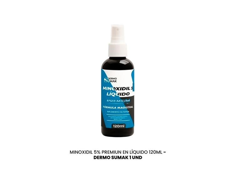 LOCION MINOXIDIL PREMIUN 5% LIQUIDO 120ML - DERMO SUMAK - 1