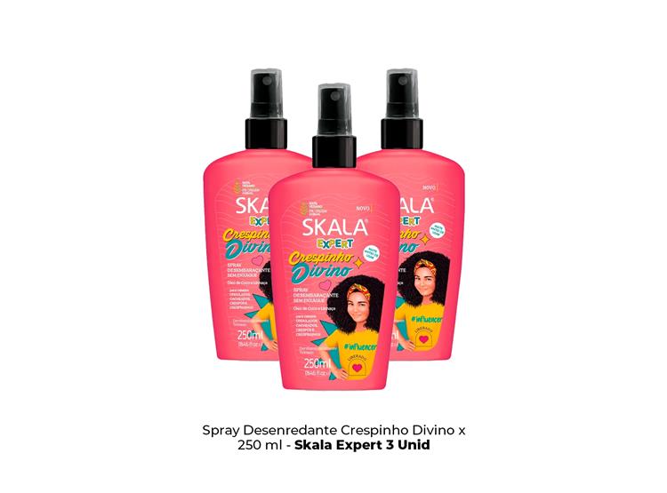 SPRAY DESENREDANTE CRESPINHO DIVINO X 250 ML - SKALA 3UND - 2