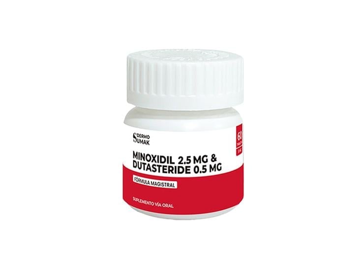MINOXIDIL 2.5 MG Y DUTASTERIDE 0.5 MG X 60 CAPS DERMO SUMAK - 1