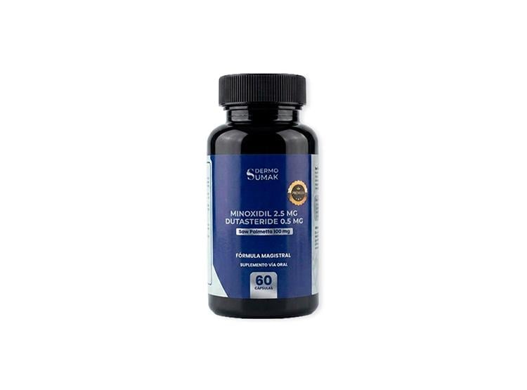MINOXIDIL 2.5 MG Y DUTAST. 0.5M Y SAW PALMETTO 60 CAP. DERMO SUMAK - 1