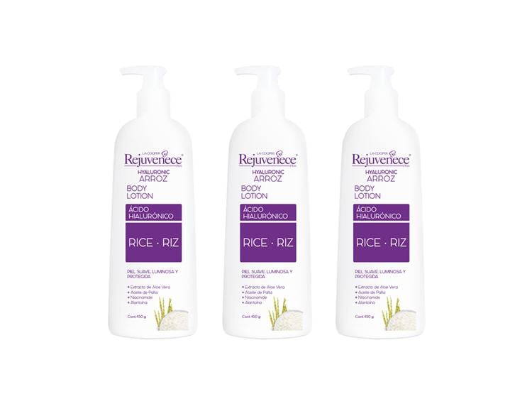 CREMA CORPORAL HIALURONICA DE ARROZ 450ML 3UND - 1