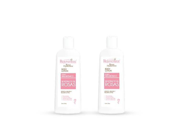 CREMA CORPORAL CON ACIDO HIALURONICO BIOEXTRACTO DE ROSAS 150ML 2 UND - 1