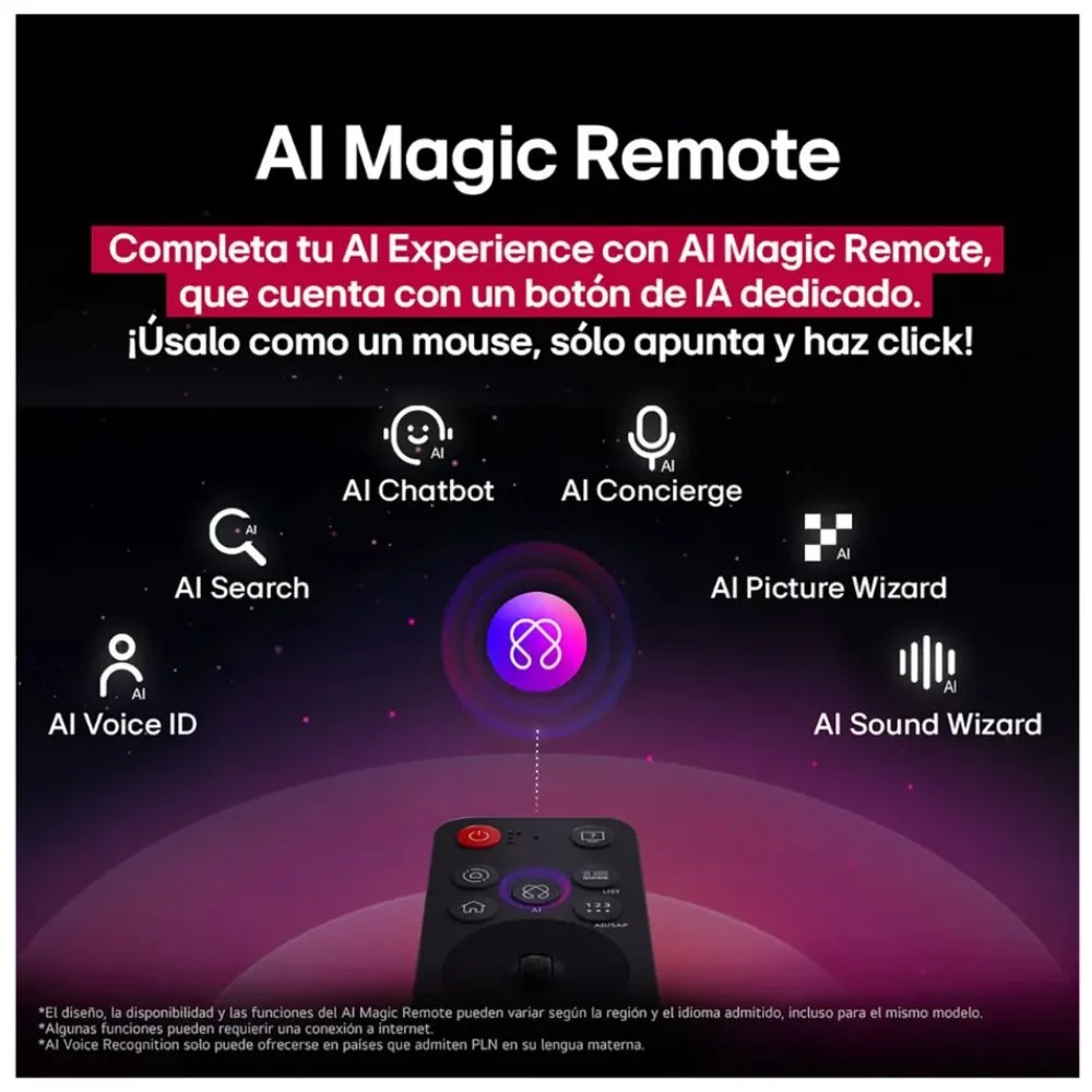 TELEVISOR LG 75' PULG. UHD 4K SMART TV THINQ AI 75UA8050PSA MODELO 2025 - NEGRO - 3