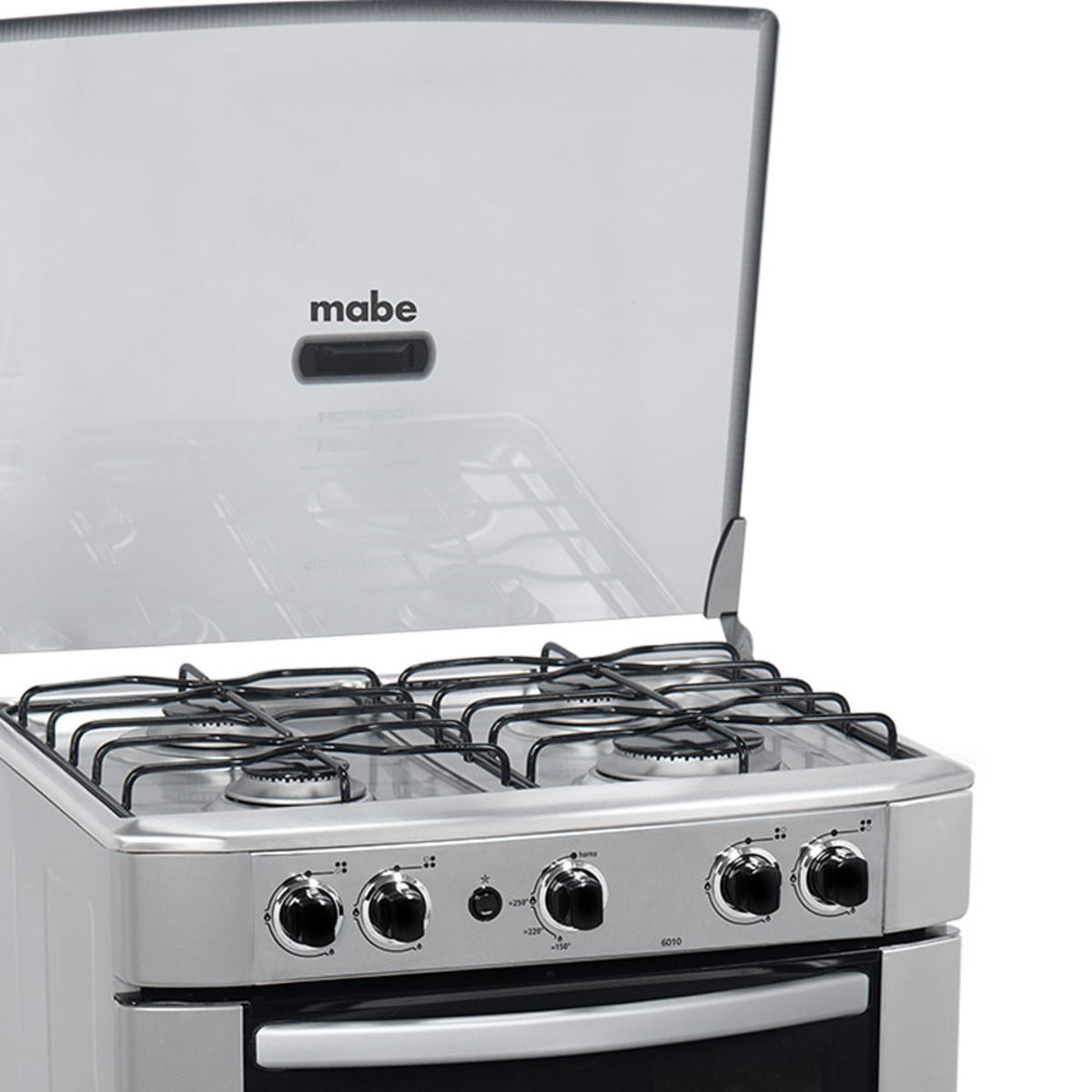 COCINA MABE CMP6012AG0 A GAS DE PIE 60 CM 4 QUEMADORES SILVER - 2