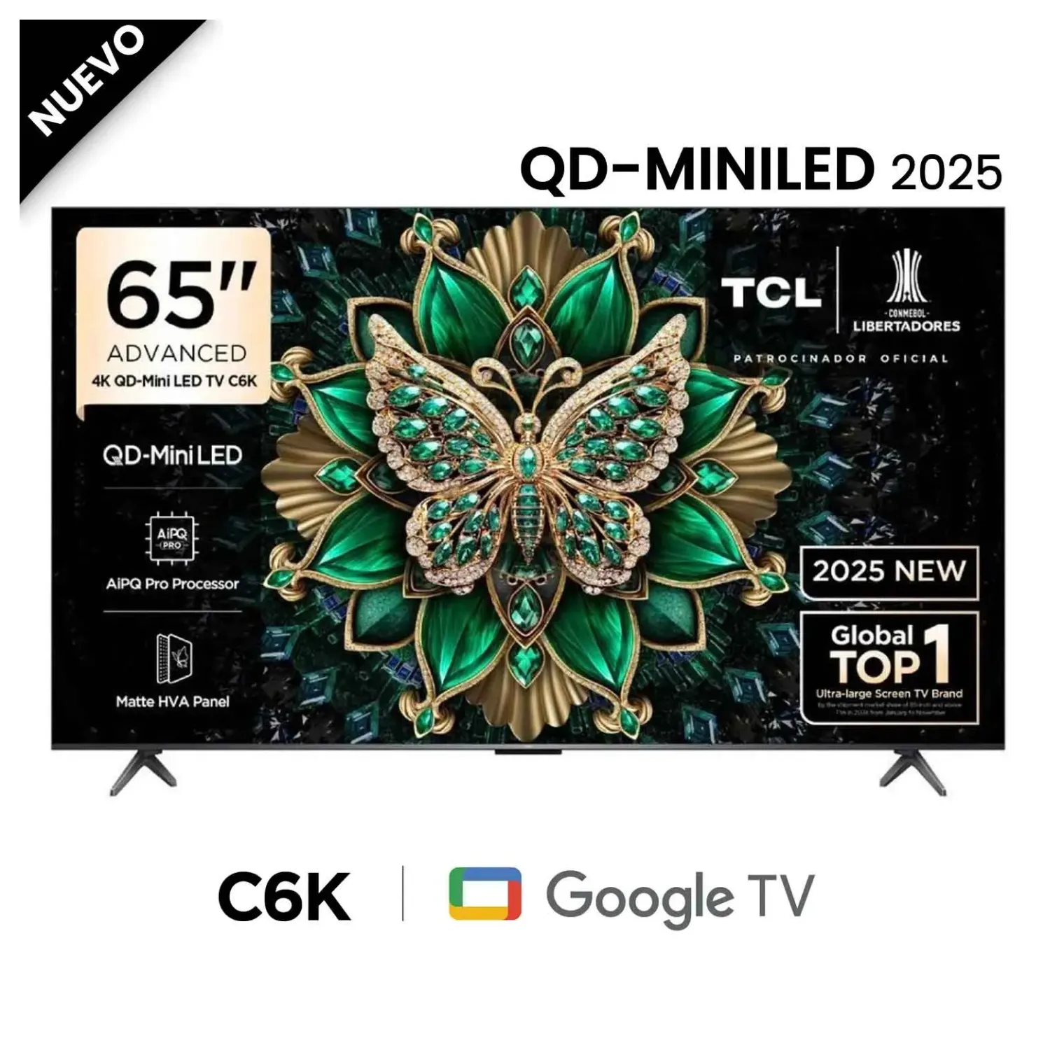 TELEVISOR TCL 65 QD MINILED 4K 65C6KS GOOGLE TV - 1