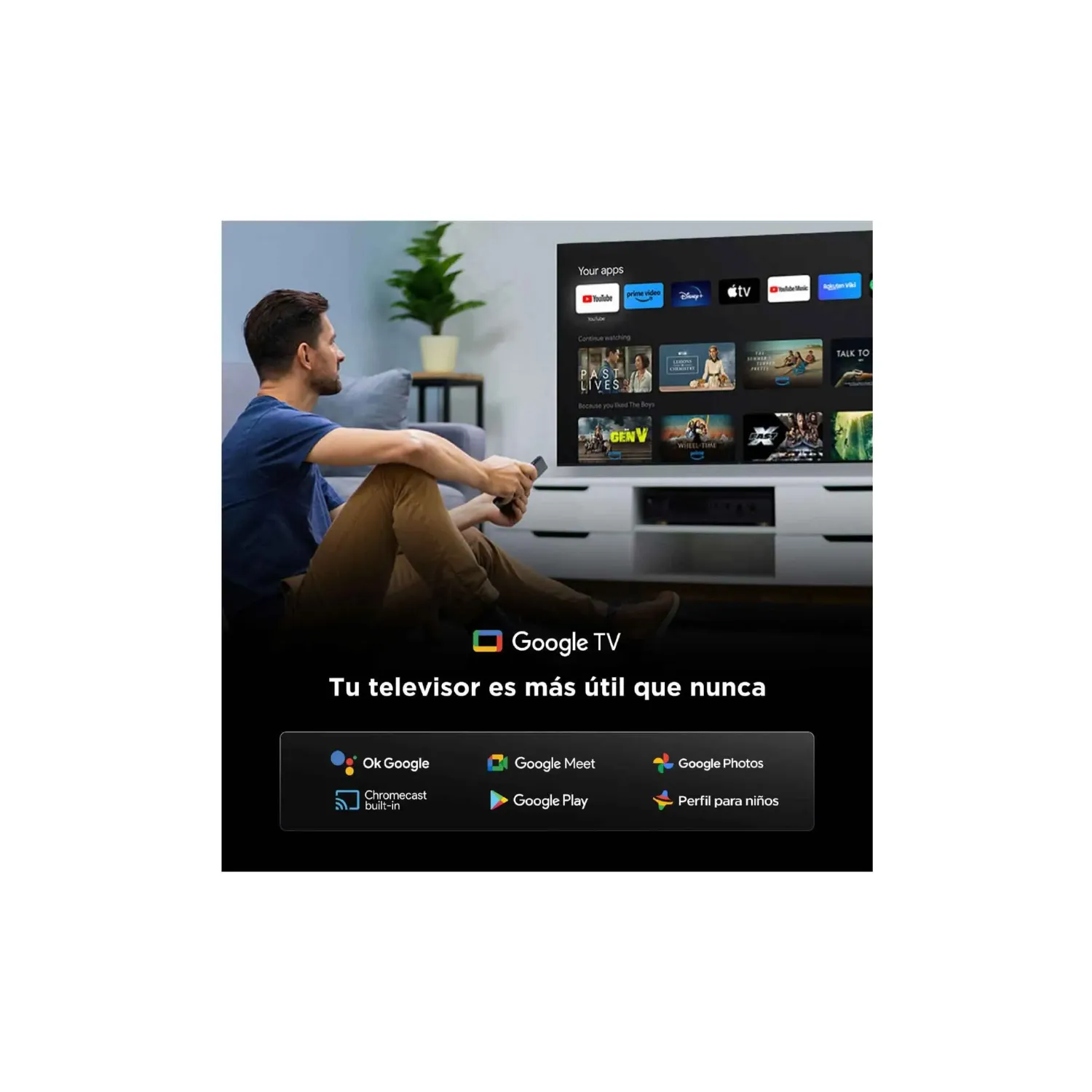 TELEVISOR TCL 65 QD MINILED 4K 65C6KS GOOGLE TV - 3